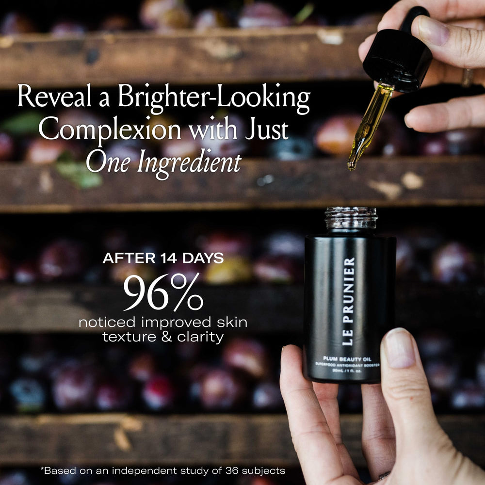 Amber Le Prunier bottle on a shelf conveys premium, cruelty-free branding.