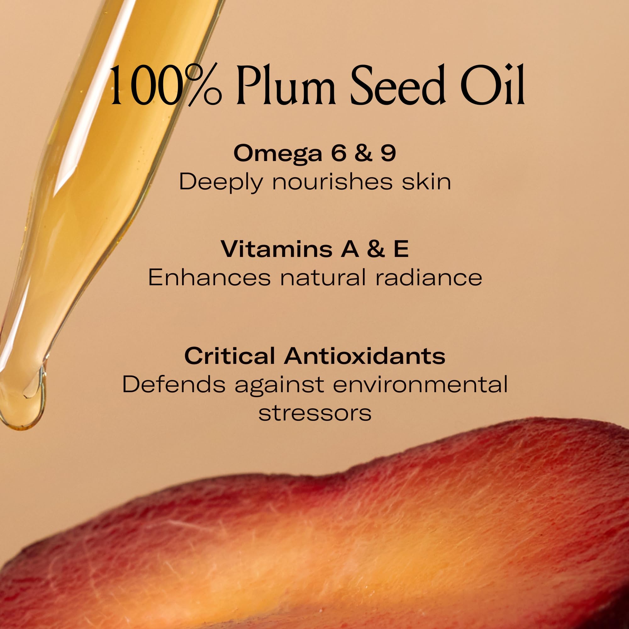 Oil applied to damp skin shows fast absorption and a dewy look.