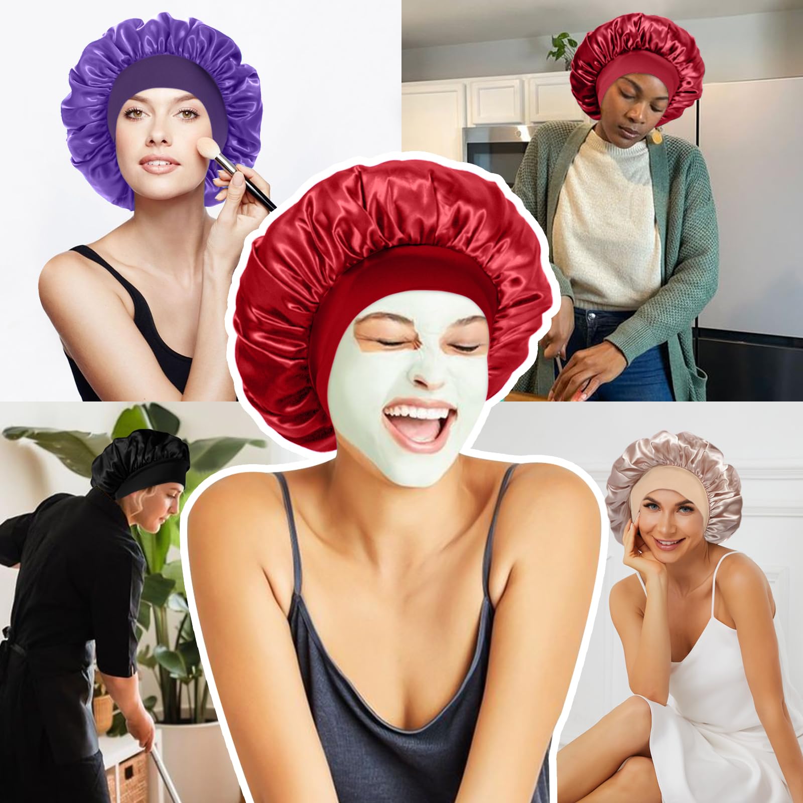LEADUWAY sleep-cap on pillow demonstrates gentle fabric against skin
