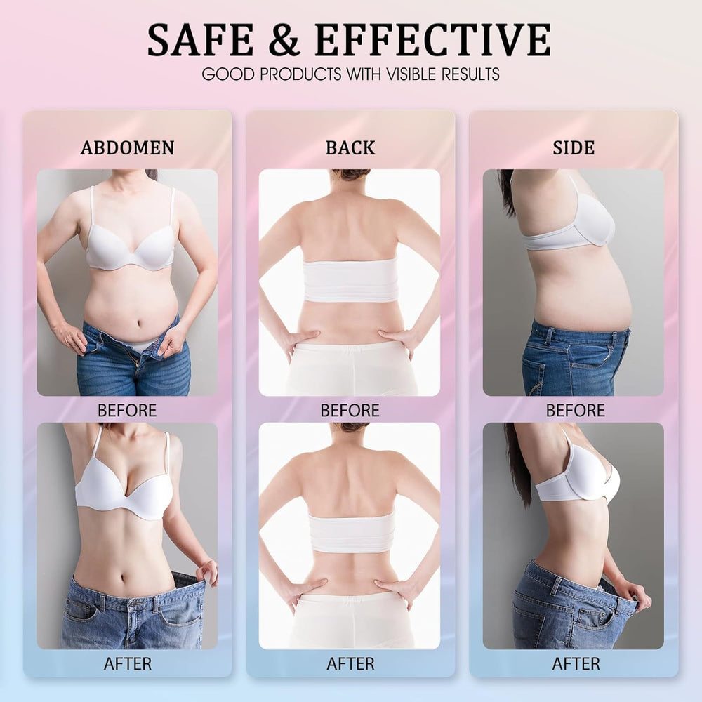 Leadyeah B Flat Belly Firming Cream applied on thighs for targeted care.