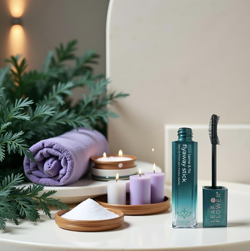 Leaf & Flower barra sin alcohol para cabello: control suave y sin residuo