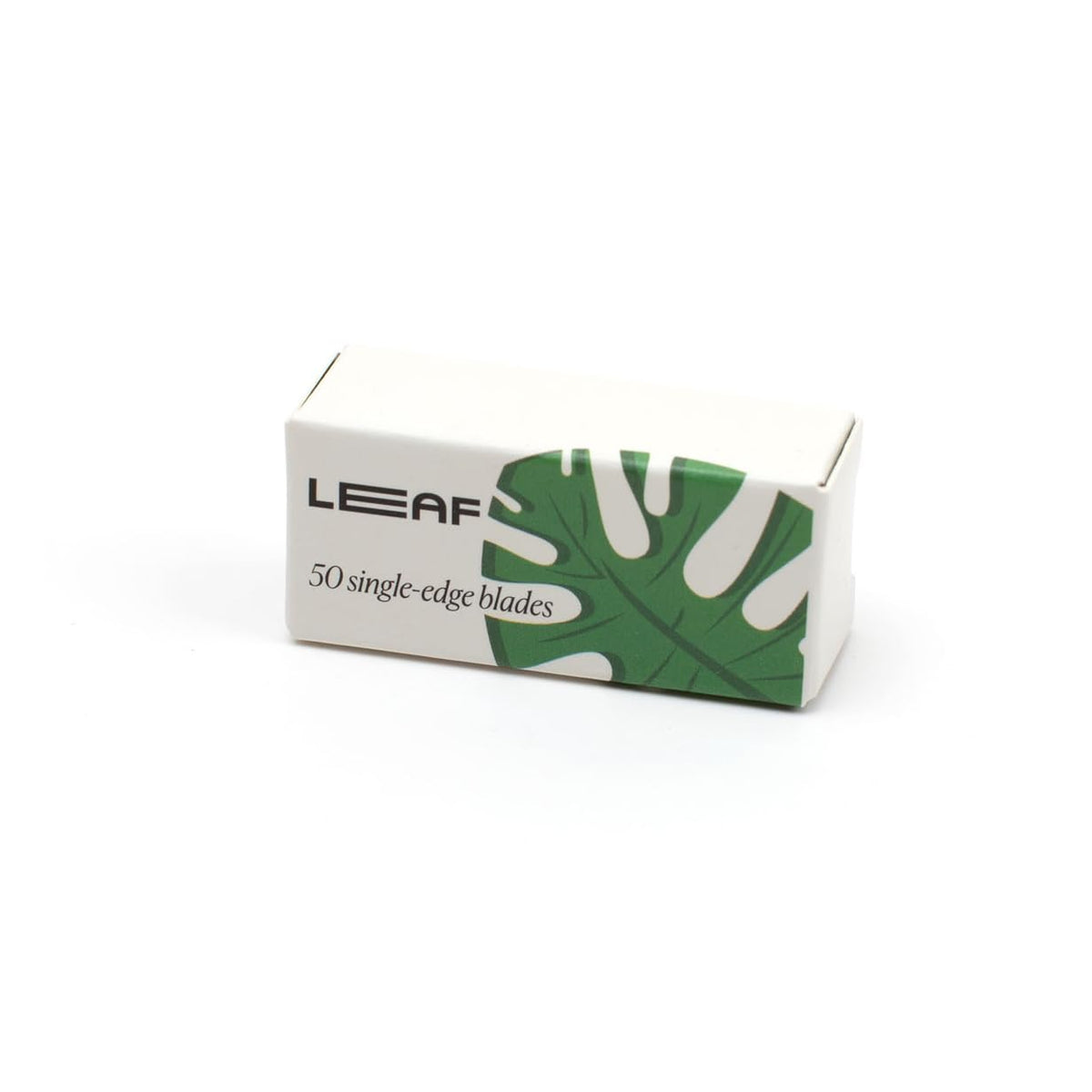 Leaf Shave platinum-coated blades close-up for smooth, consistent shaves across multiple uses.