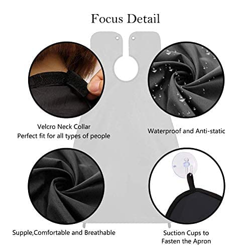 Leaflai beard bib apron keeps bathroom clean during grooming