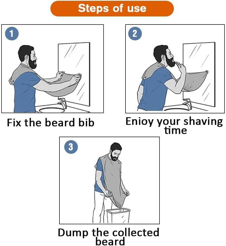 Leaflai beard bib apron gift-ready packaging ideal stocking stuffer.