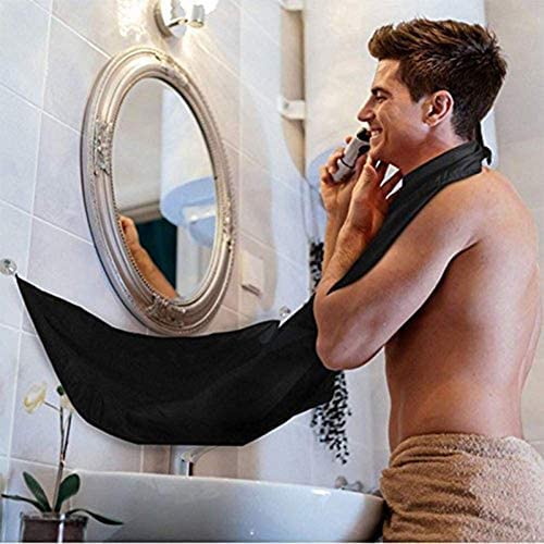 Leaflai beard bib apron folds compactly for travel or storage