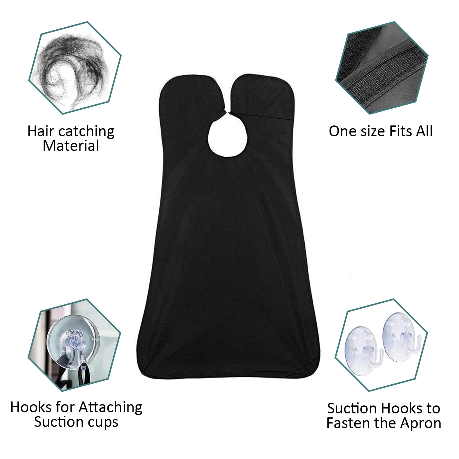 Leaflai beard bib apron waterproof fabric dries quickly after use