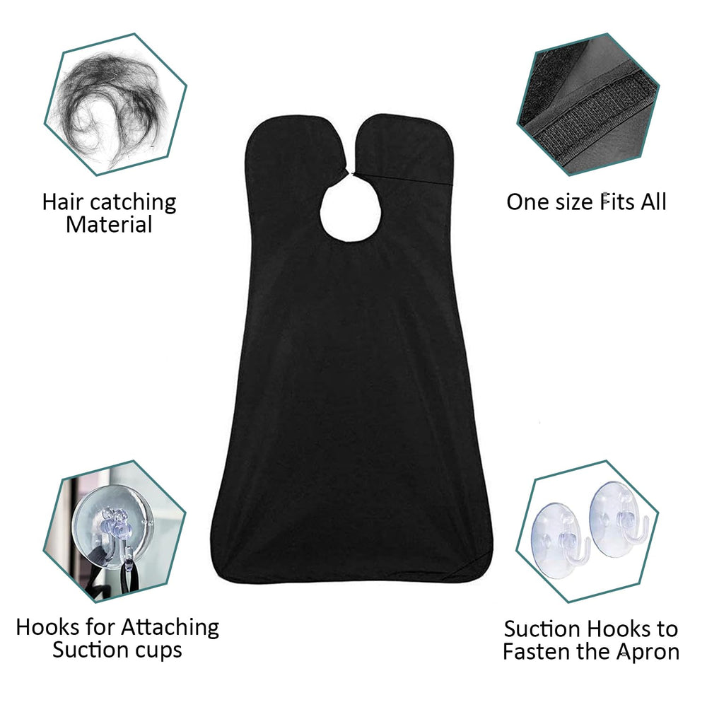 Leaflai beard bib apron waterproof fabric dries quickly after use
