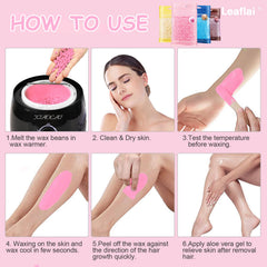 Leaflai wax removal against growth promotes clean pull and better results.