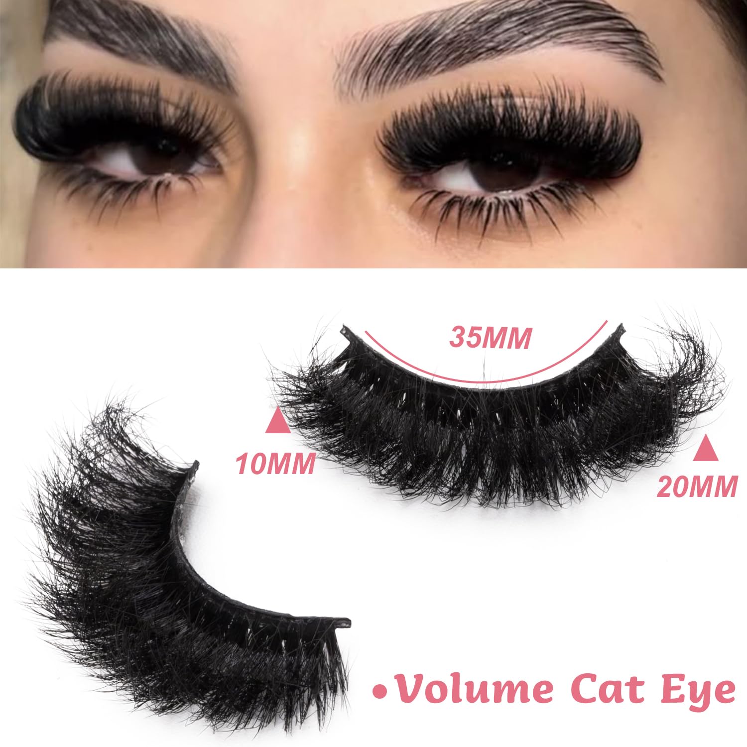 LeafMoon 8D cat-eye lashes deliver a lifted, eye-enhancing silhouette.