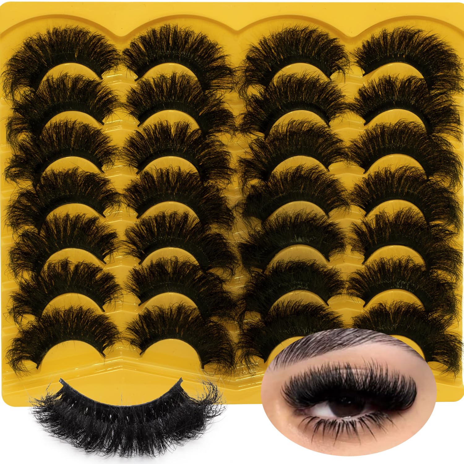 Leafmoon durable lashes pack designed for 10+ uses.