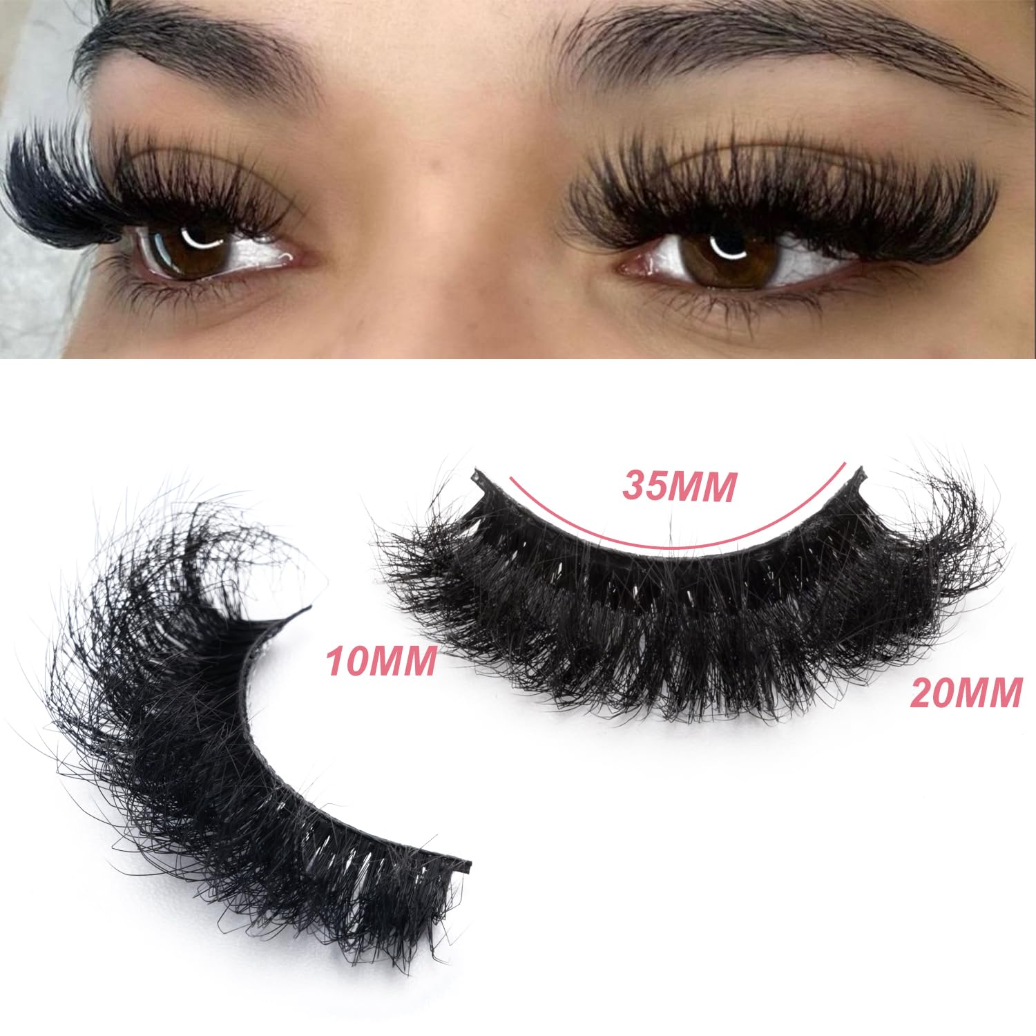 Leafmoon Mink Lashes 8D D Curl: extensions-like lift and comfort