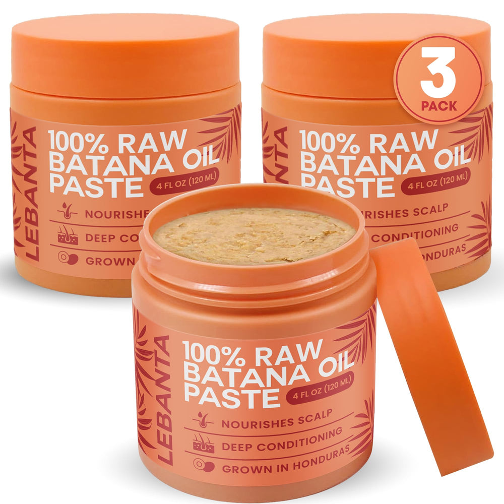 Lebanta Batana oil bottle pour shows pure formula for daily scalp care