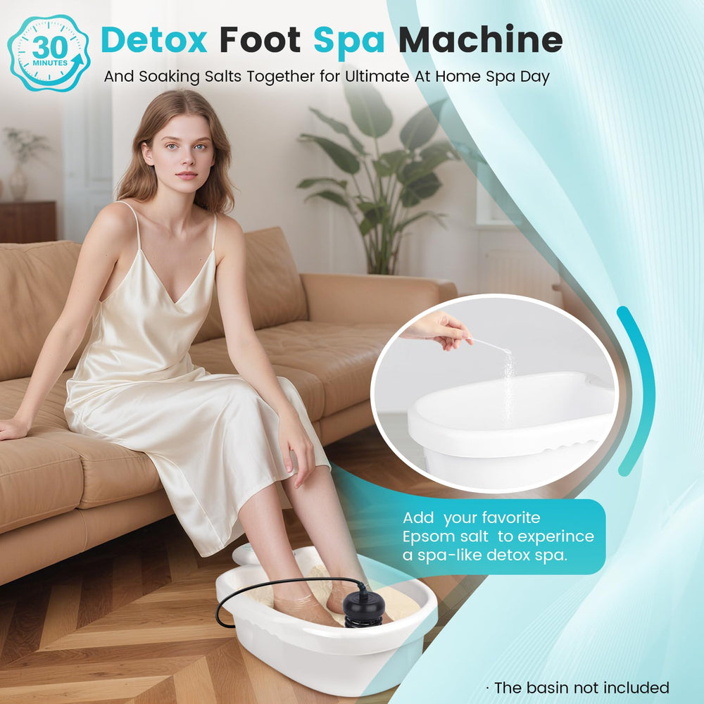 Compact size of Lecaung detox device ideal for travel and small spaces.