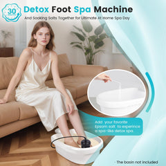 Compact size of Lecaung detox device ideal for travel and small spaces.