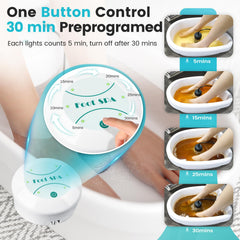 Lecaung detox machine control panel with 30-minute preset.