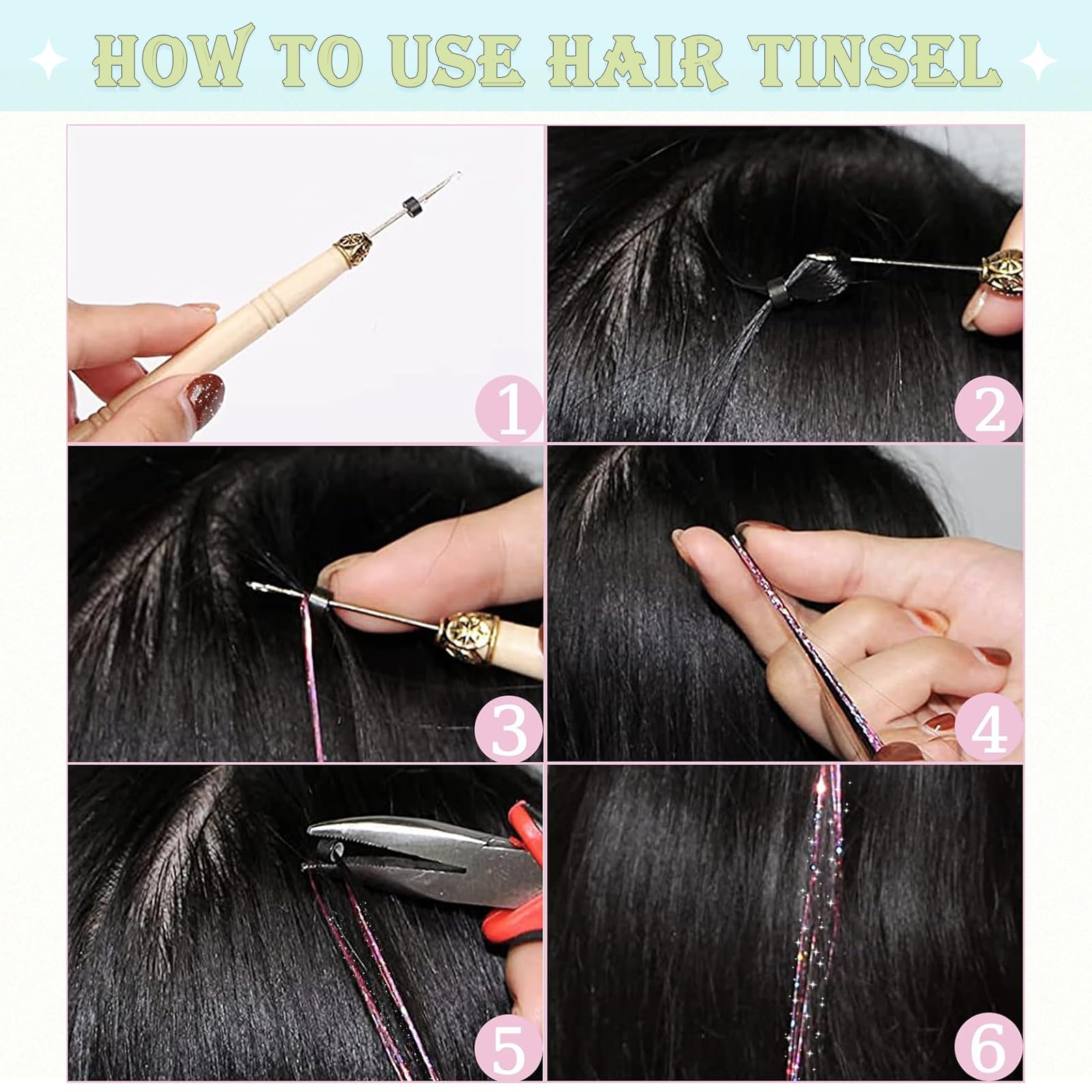 LEDIZE comb included for detangling and finishing touches