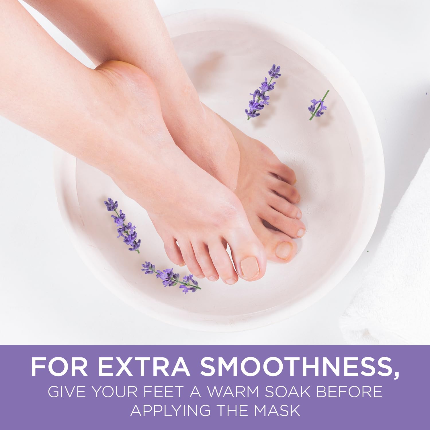 Lee Beauty Easy usage steps enable quick at-home foot care.