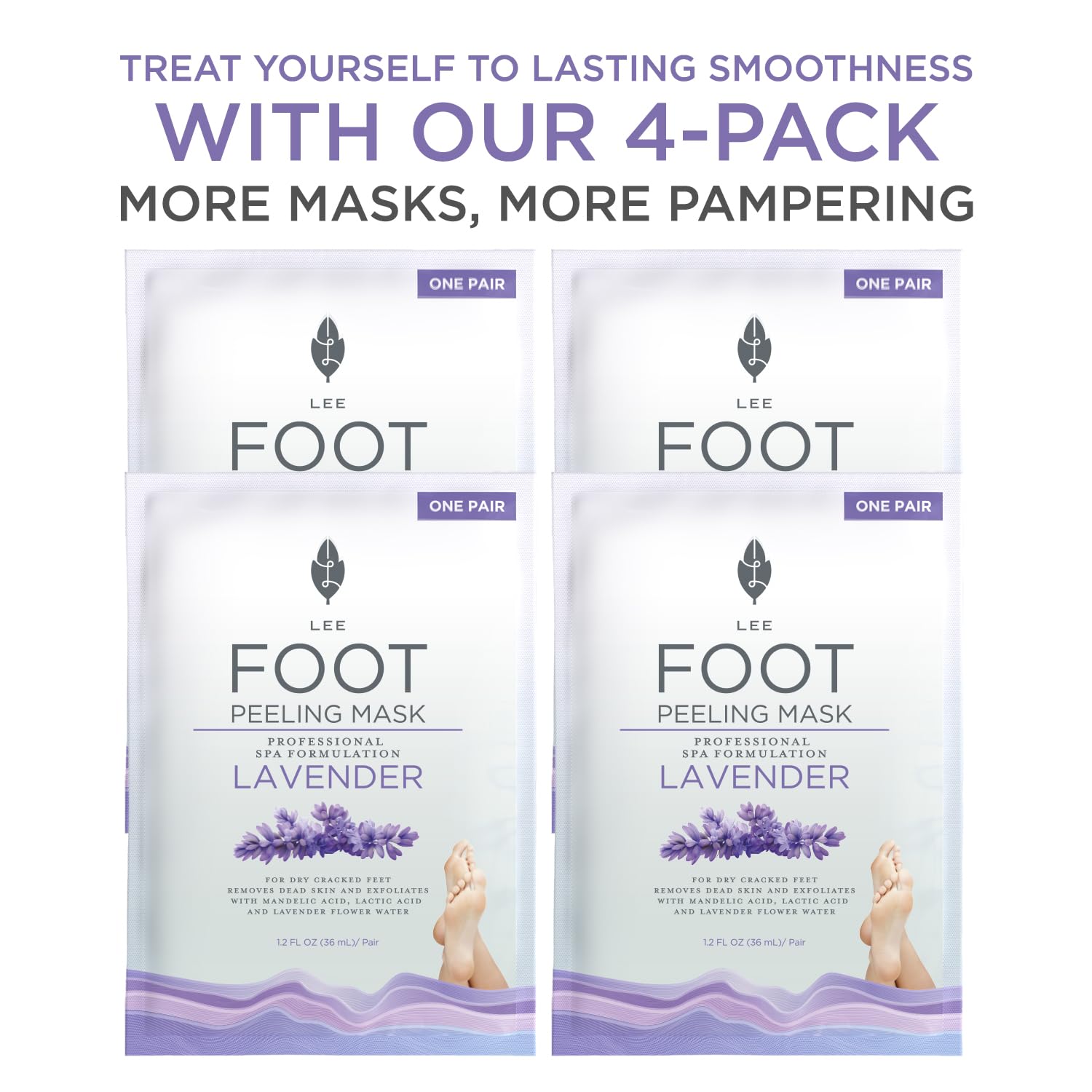 Lee Beauty Smoother feet after peel result demonstrates effective skin renewal.