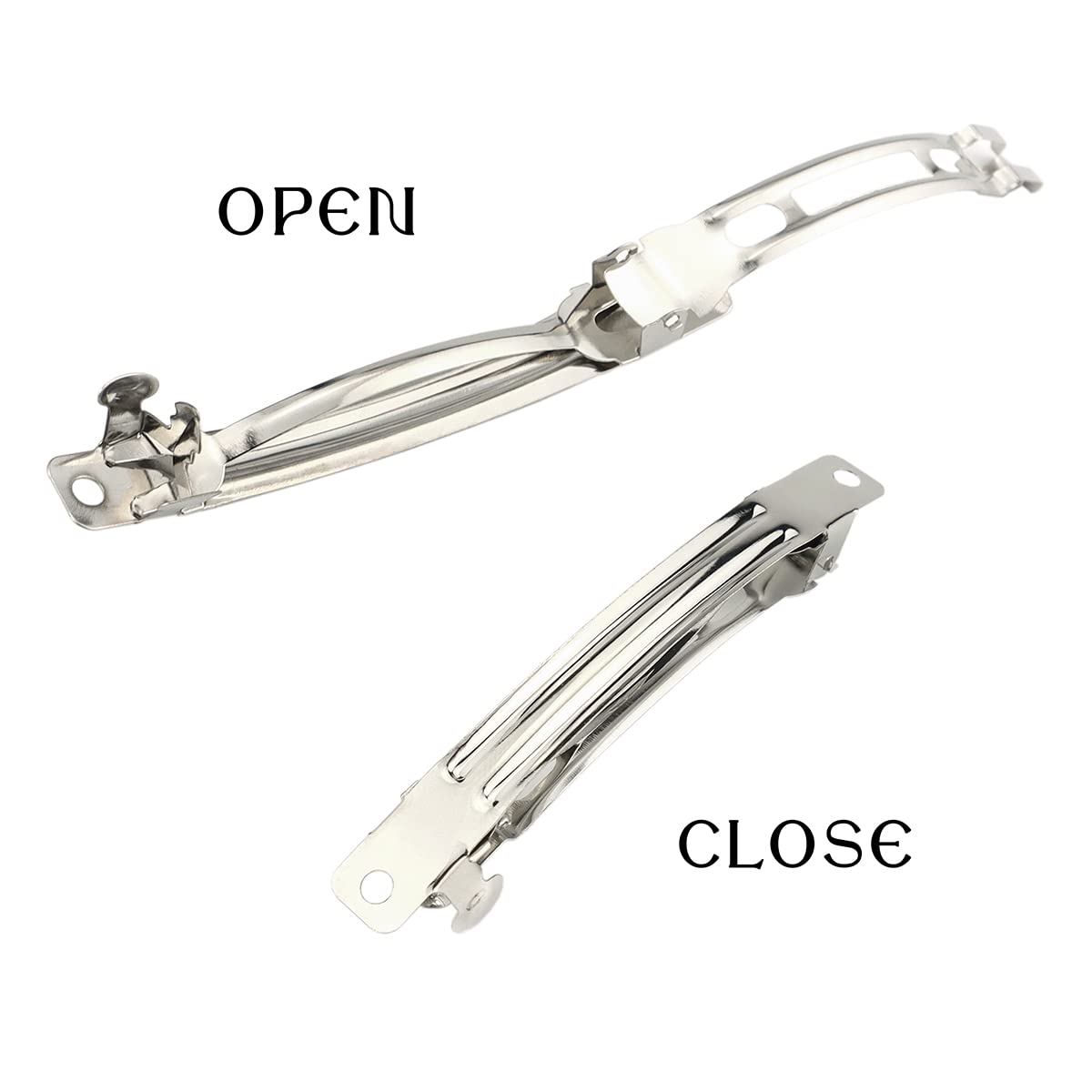 LEEFONE lightweight iron barrette clip for comfortable all-day wear.