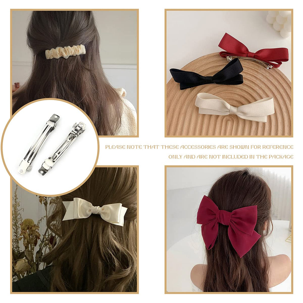 LEEFONE silver barrette crafting clip for everyday styling.