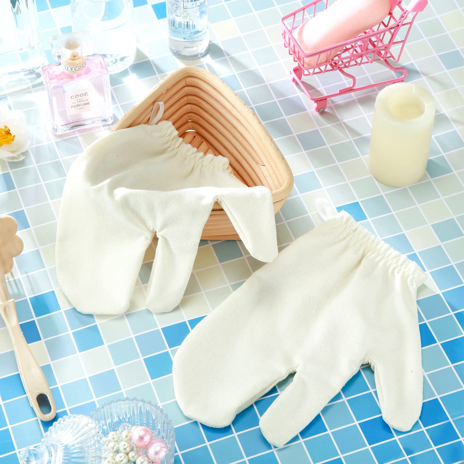 Leelosp silk dry brush gloves ideal for at-home massage sessions