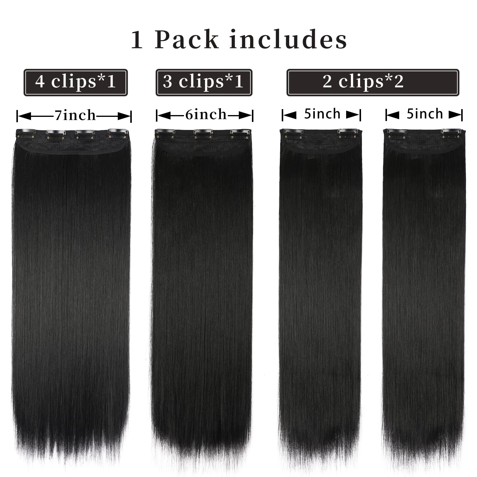 LEEONS two-clip weft adds subtle, even layering for daily wear
