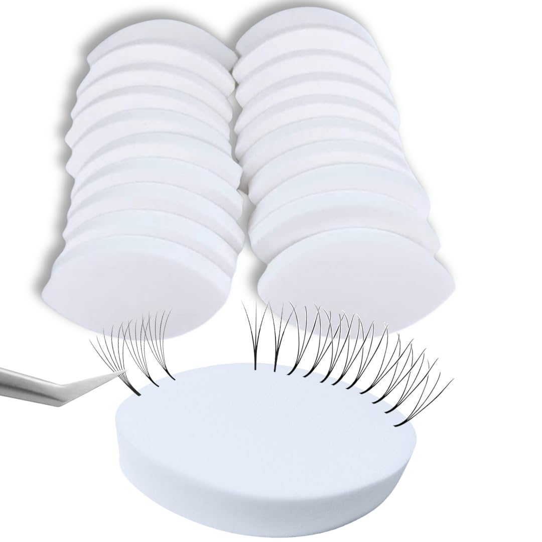 LEES A.M. lash sponge eye-shaped practice for realistic mapping