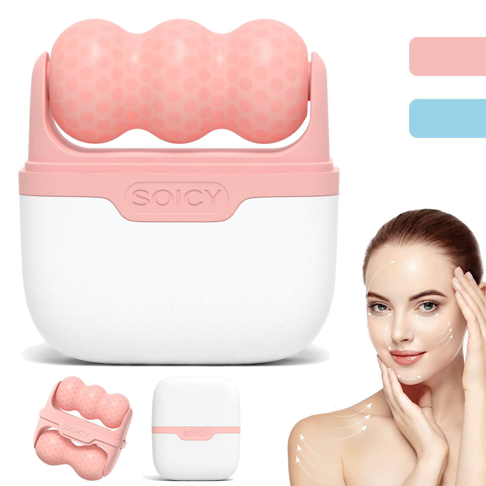 Leeshine Ice Roller packaging open: ready for use and easy storage.