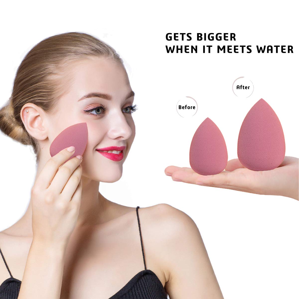 Leeshine sponge pores minimize product absorption for a natural finish