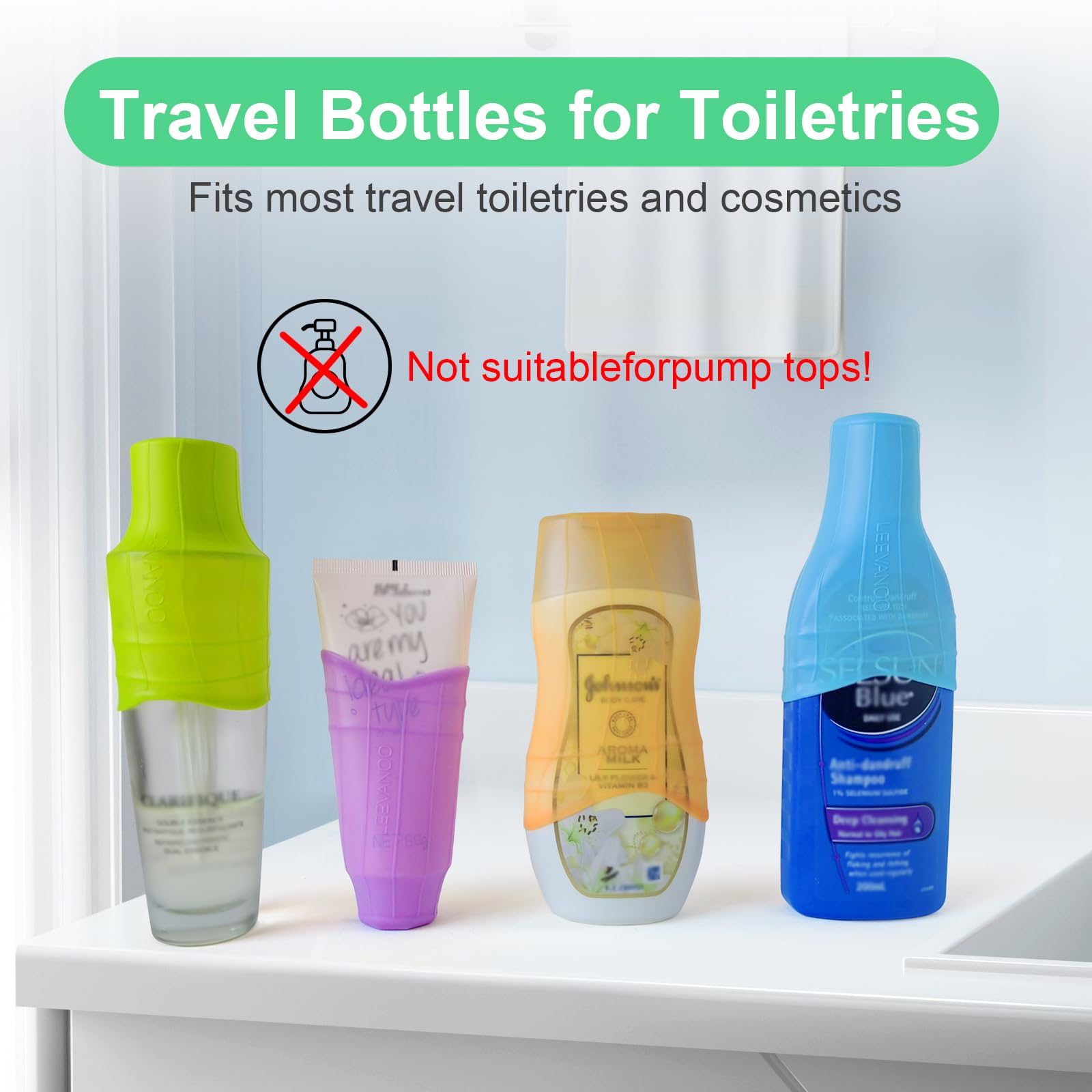 Leevanoo durable soft silicone material resists leaks during trips