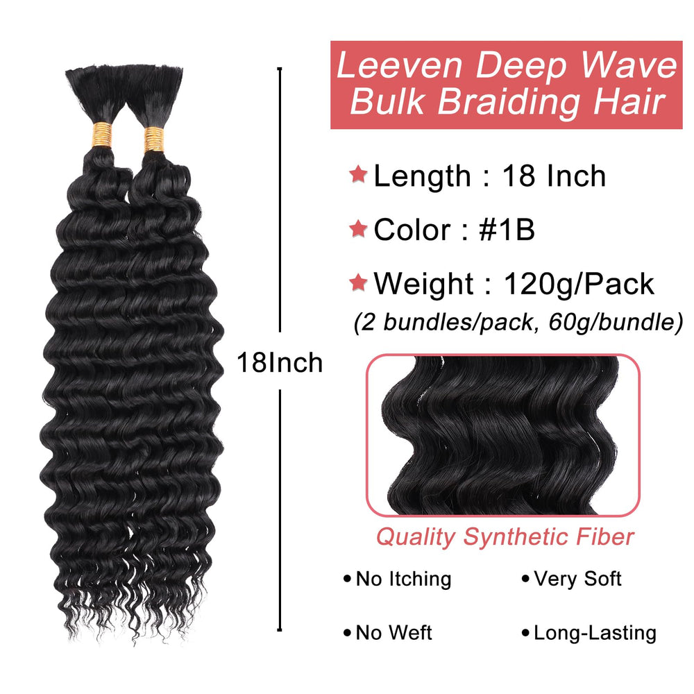 LeEven deep wave bundle in color 27 with natural sun-kissed highlights