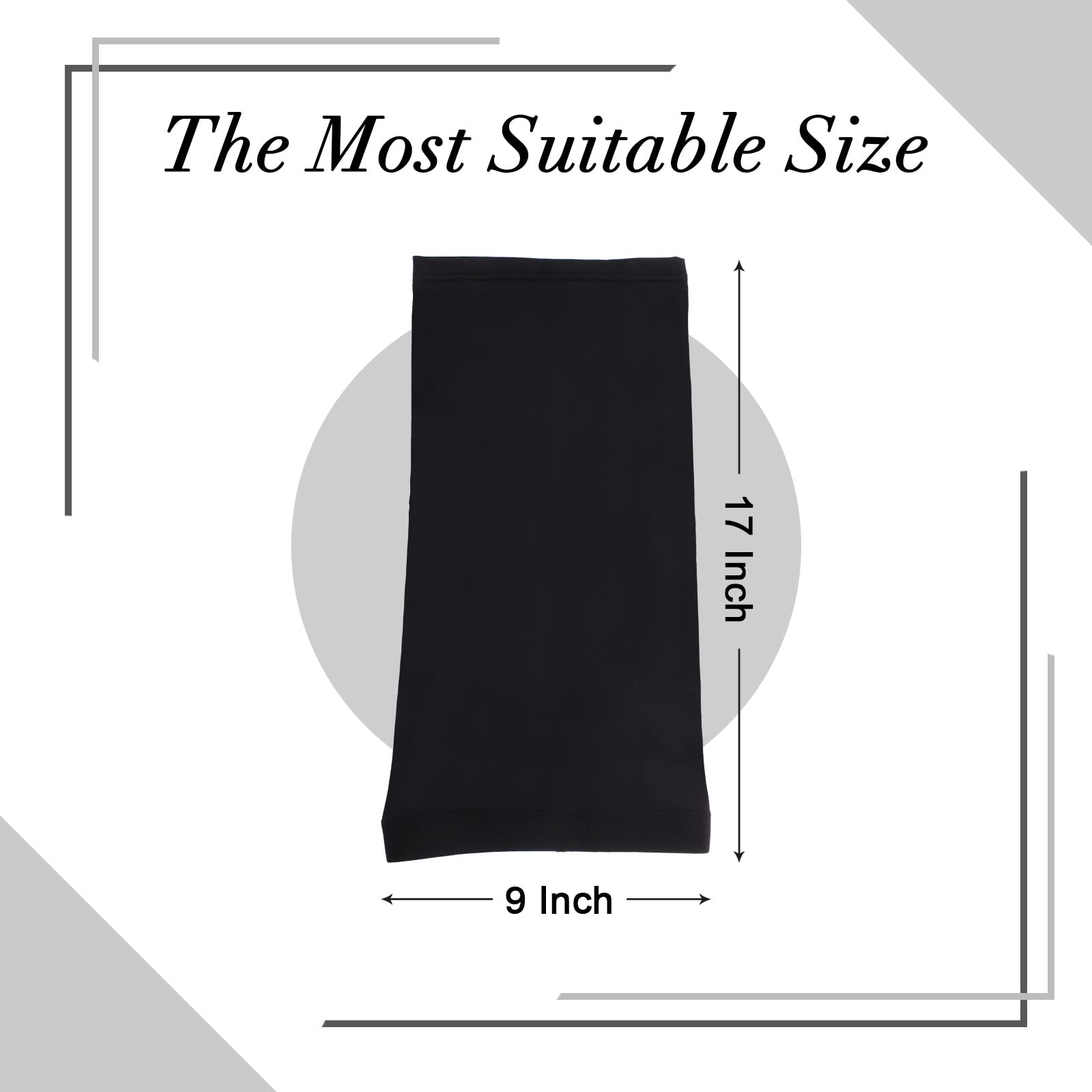 Leeven long braid cover in black protects hairstyle during water activities and travel.