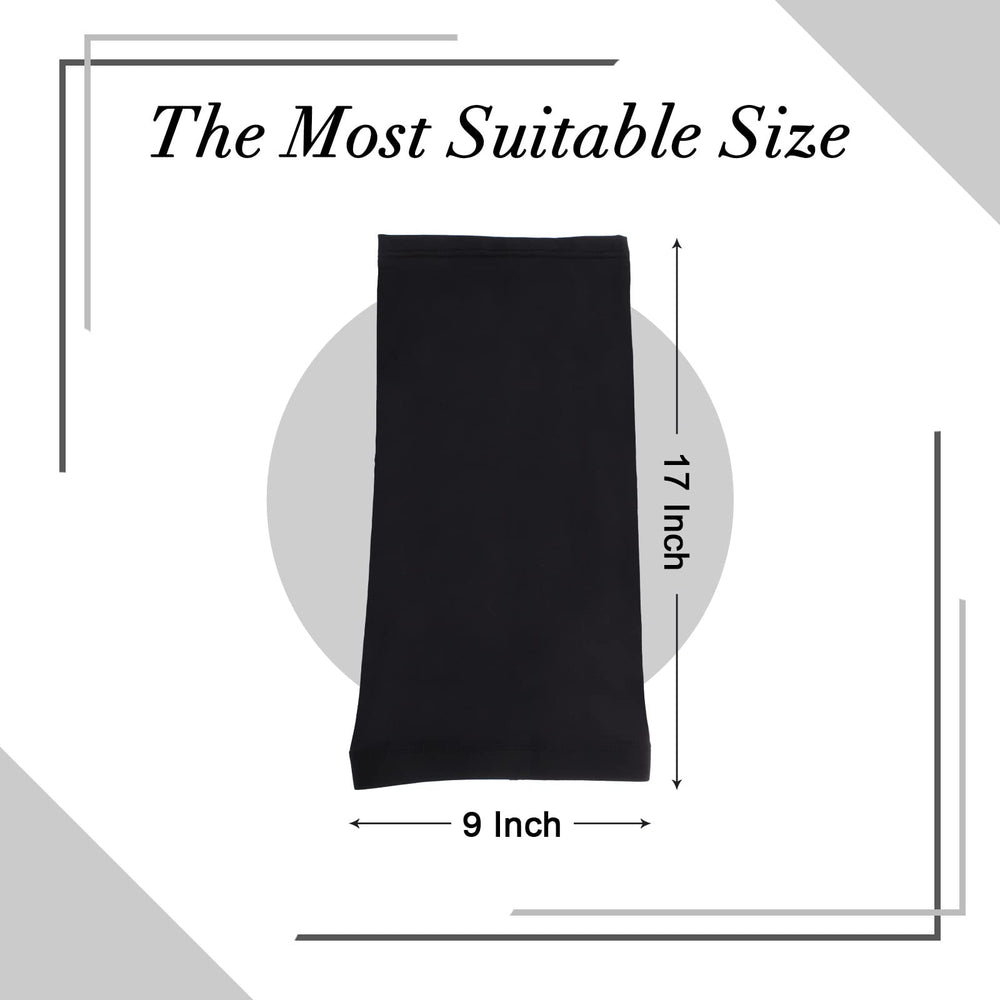 Leeven long braid cover in black protects hairstyle during water activities and travel.
