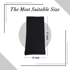 Leeven long braid cover in black protects hairstyle during water activities and travel.