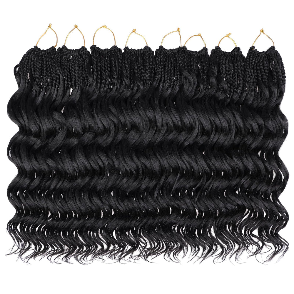 Leeven color options for ocean wave crochet braids with vibrant tones.