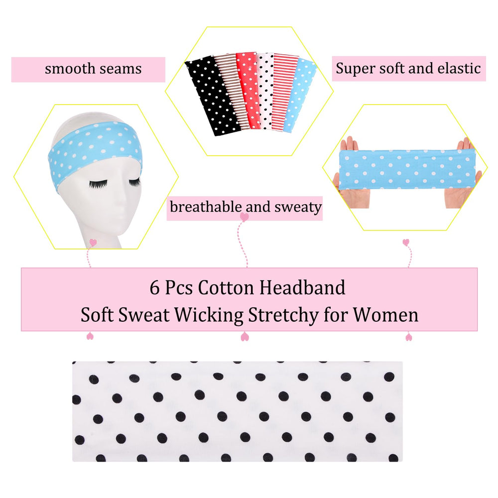 Leeven polka-dot headband floral-pattern for stylish workouts.