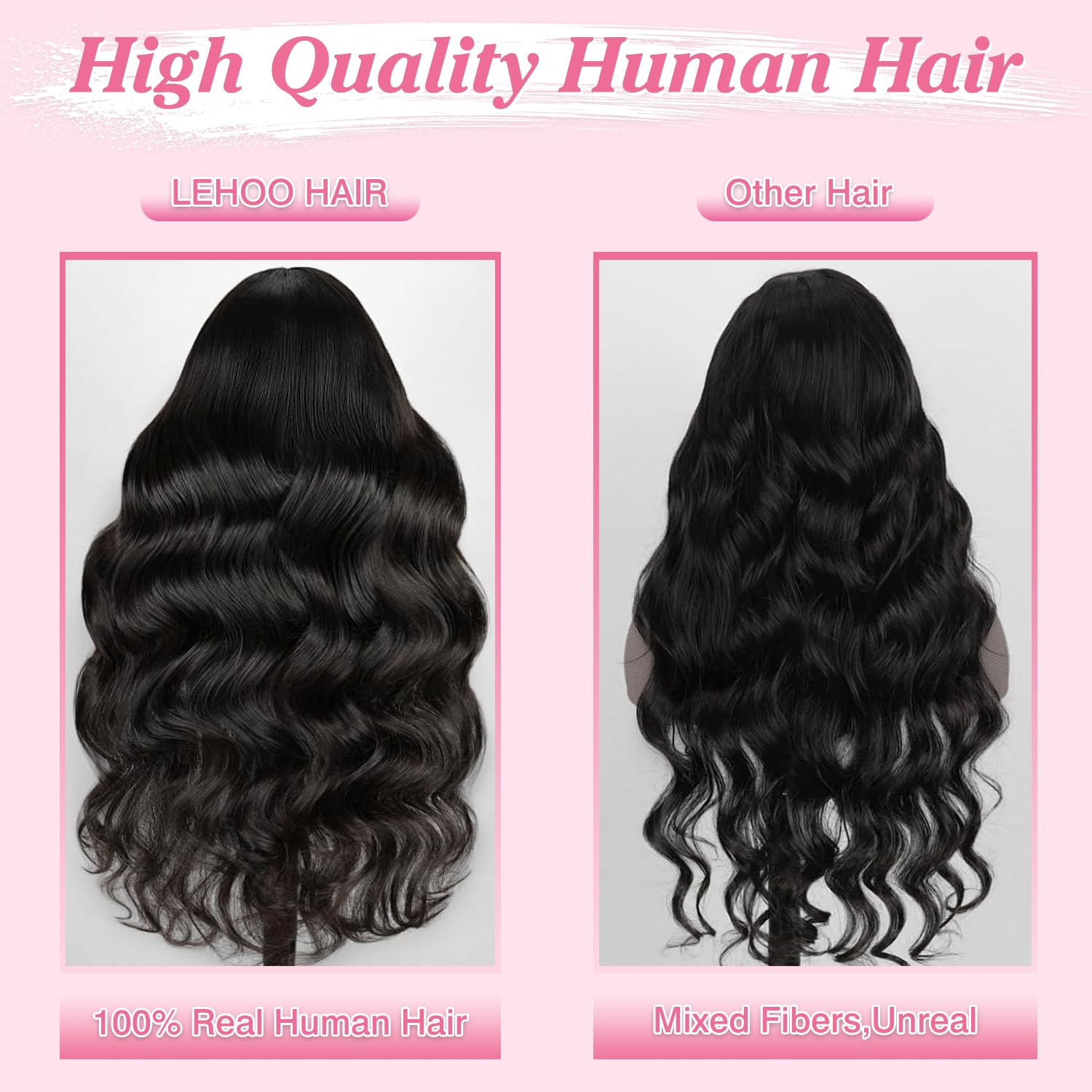 Lehoo virgin Brazilian hair for silky daily wear