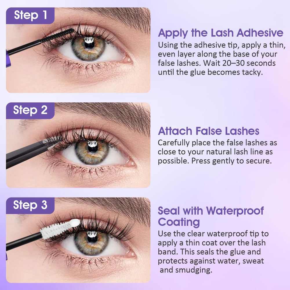 Leidyann 72H waterproof performance on lash extensions.