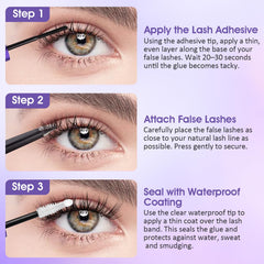 Leidyann 72H waterproof performance on lash extensions.