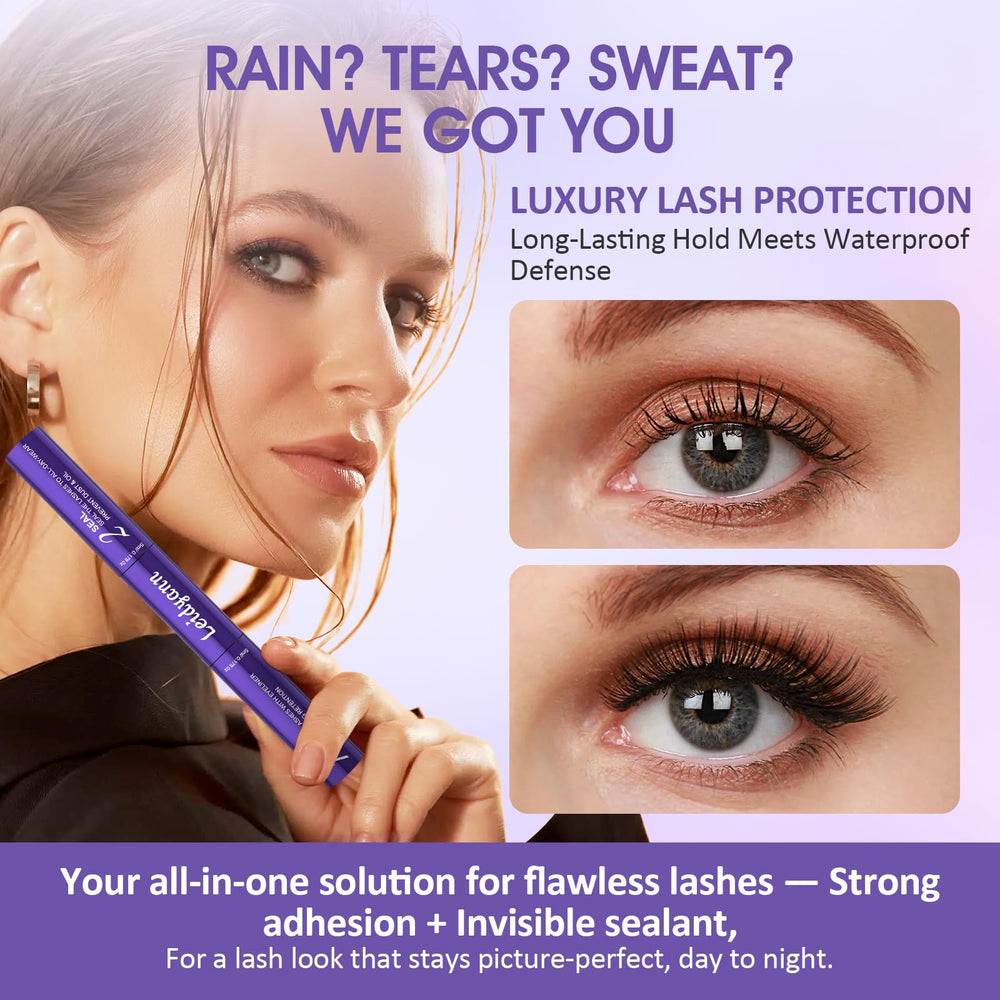 Leidyann black adhesive texture close-up for smooth application.