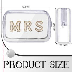 LEIFIDE clear makeup bag travel case keeps cosmetics visible and organized.