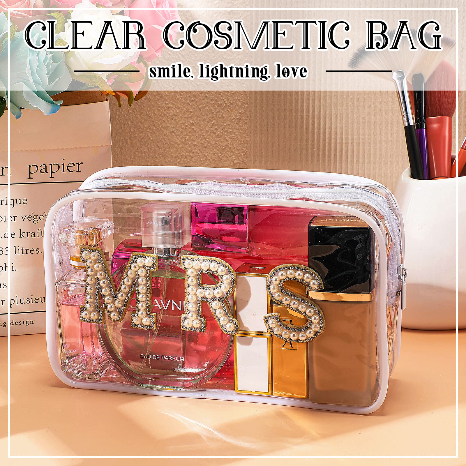 LEIFIDE sparkling wedding essentials bag fits on trips.