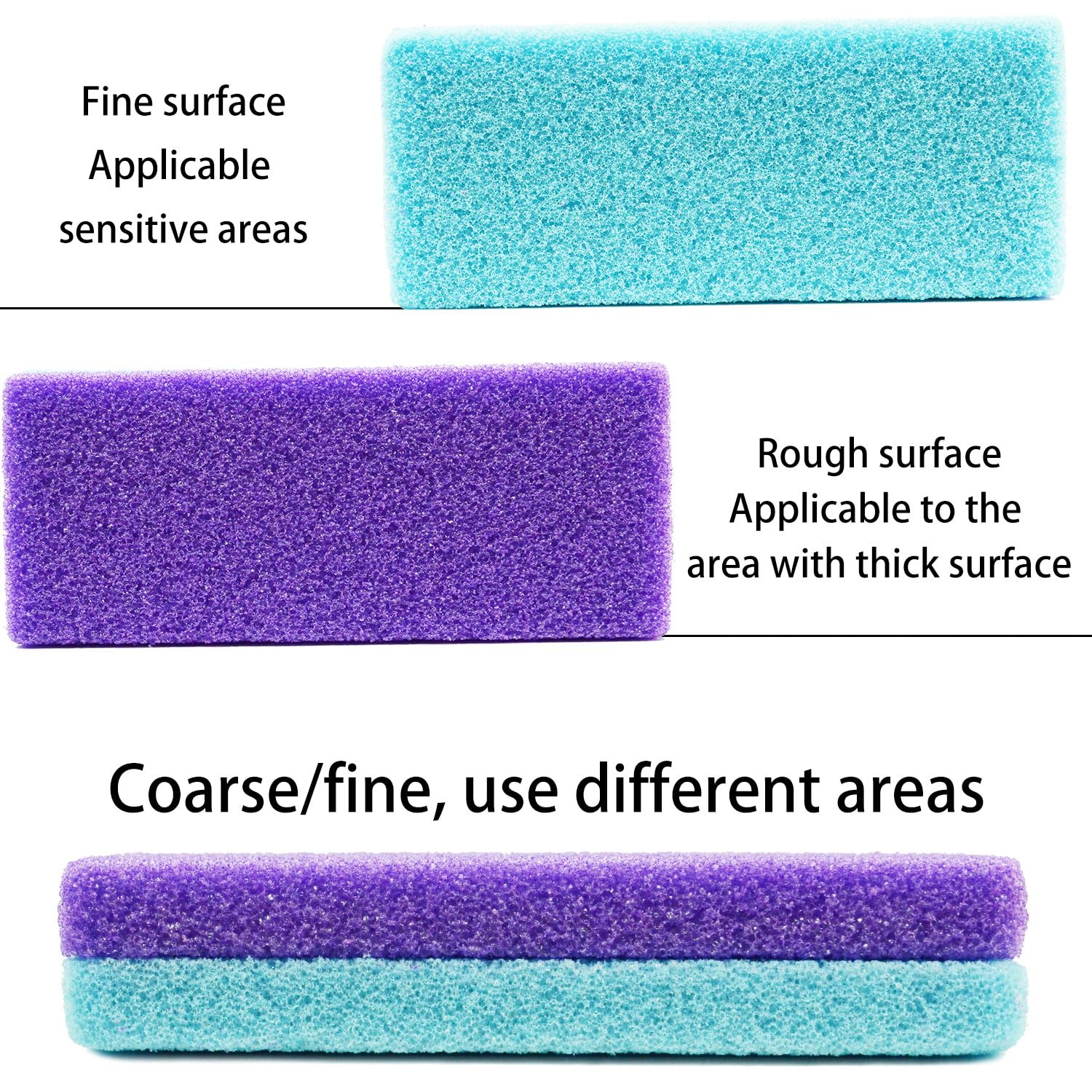 LEIFIRE pedicure pumice stone in-hand design for easy grip.