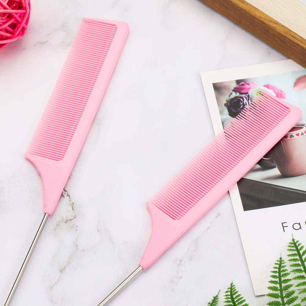 Leinuosen lightweight rat-tail comb designed for smooth glide and shine enhancement.