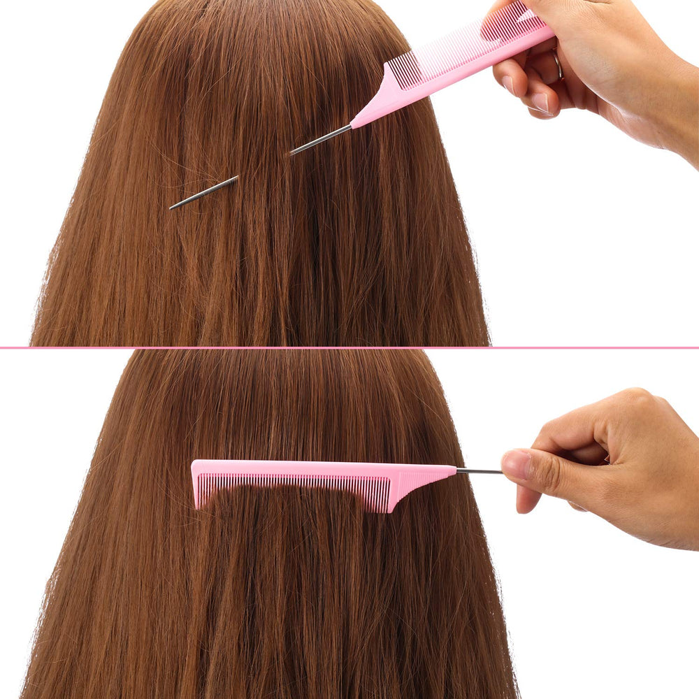 Leinuosen professional-grade 9-inch carbon comb, ideal for everyday styling and intricate parting.