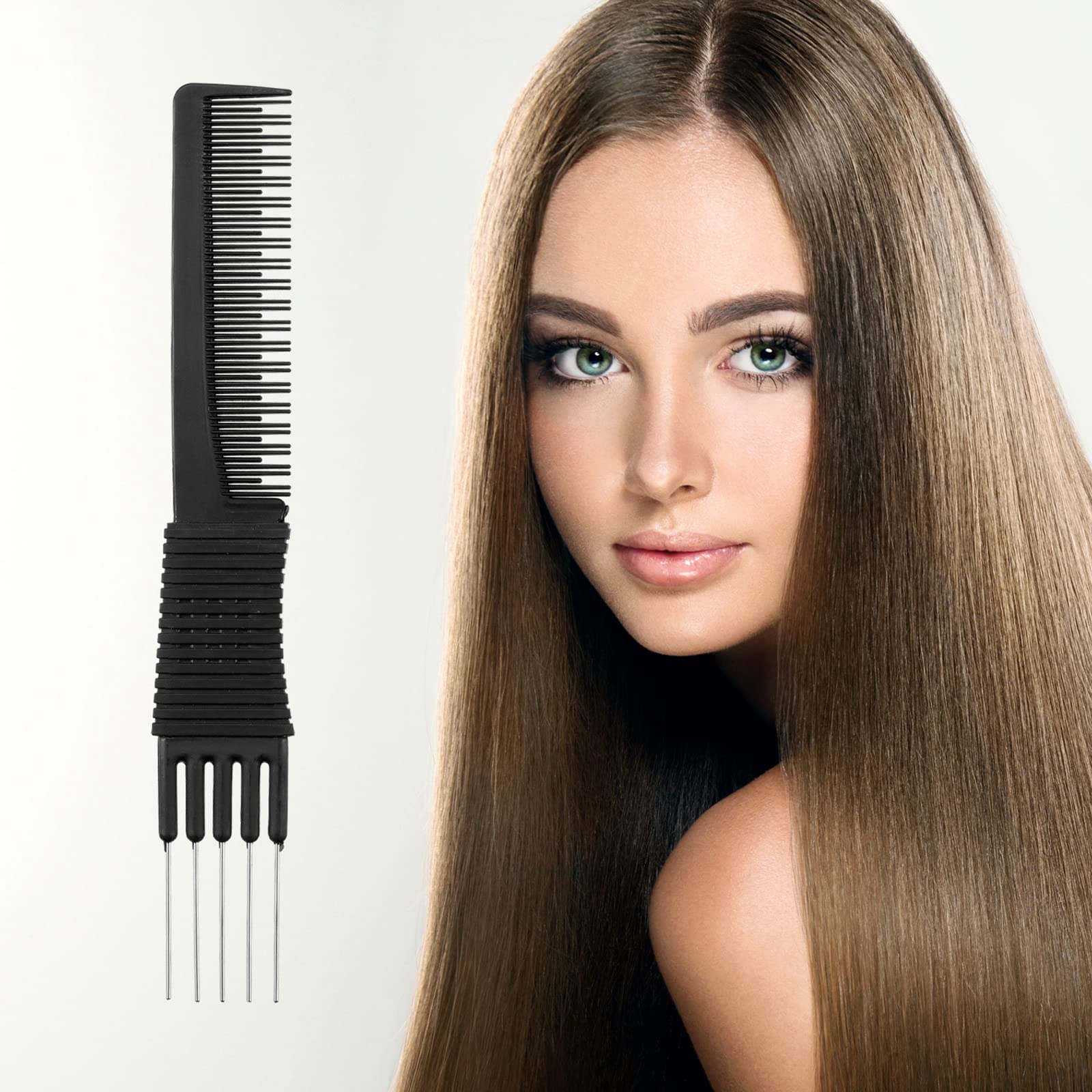 Leinuosen carbon lift teasing comb with ergonomic handle for comfortable control