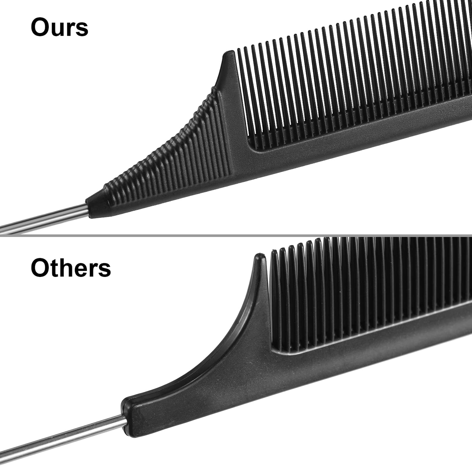 Leinuosen stainless steel pintail hair parting tool for clean sections.