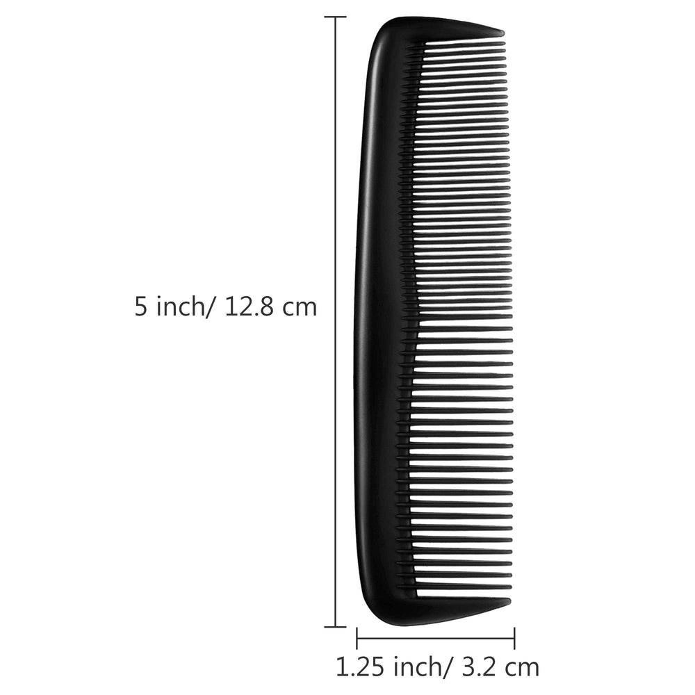 Leinuosen travel plastic combs with flexible teeth for snag-free detangling.