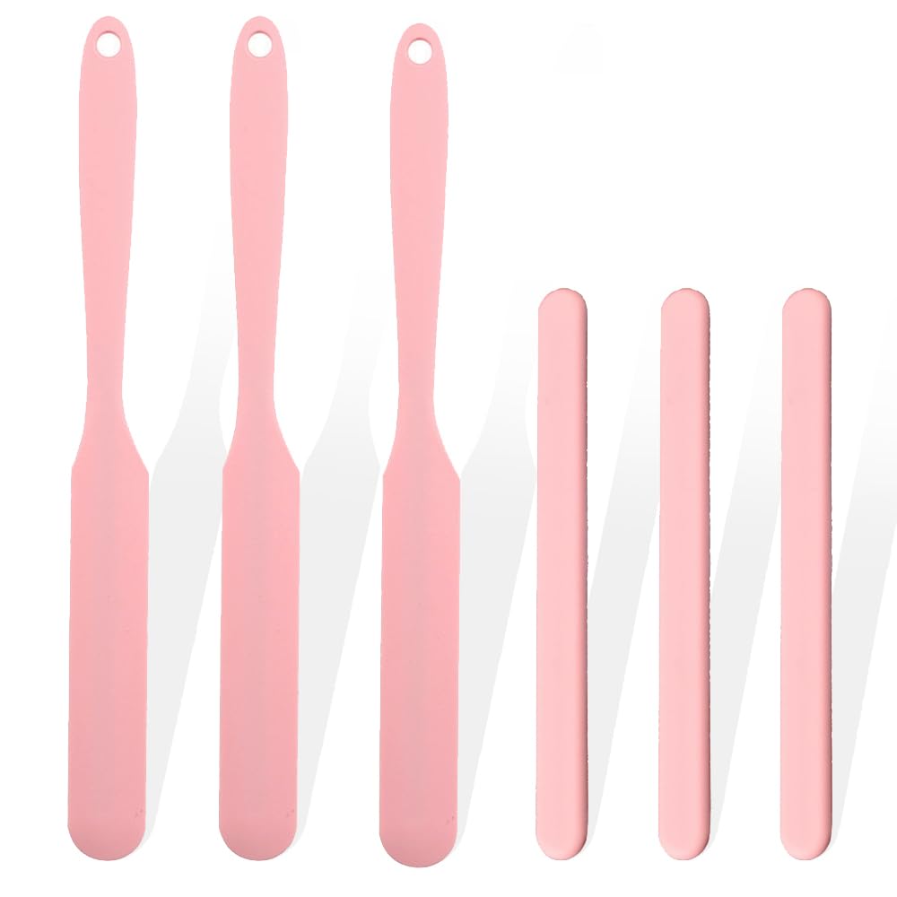 LEISENOR 6Pcs silicone wax applicator set, large tips for body waxing precision.