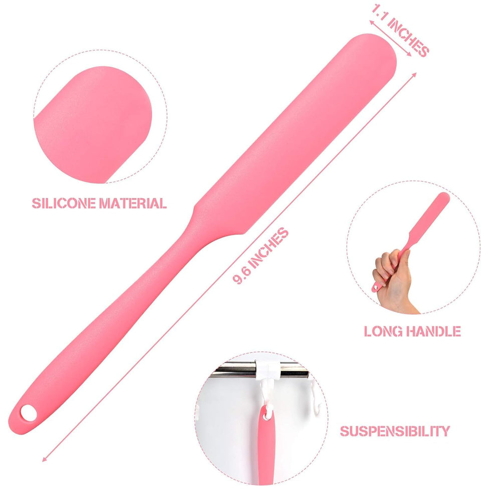 LEISENOR 6Pcs silicone wax applicator set, small sticks for precise brow and facial use.